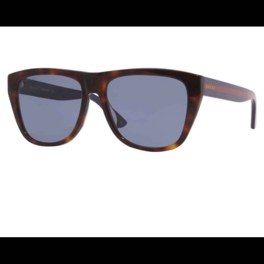Brand New Authentic GUCCI Unisex Sunglasses Red/Gold/Blue (both original boxes) - Picture 3 of 9